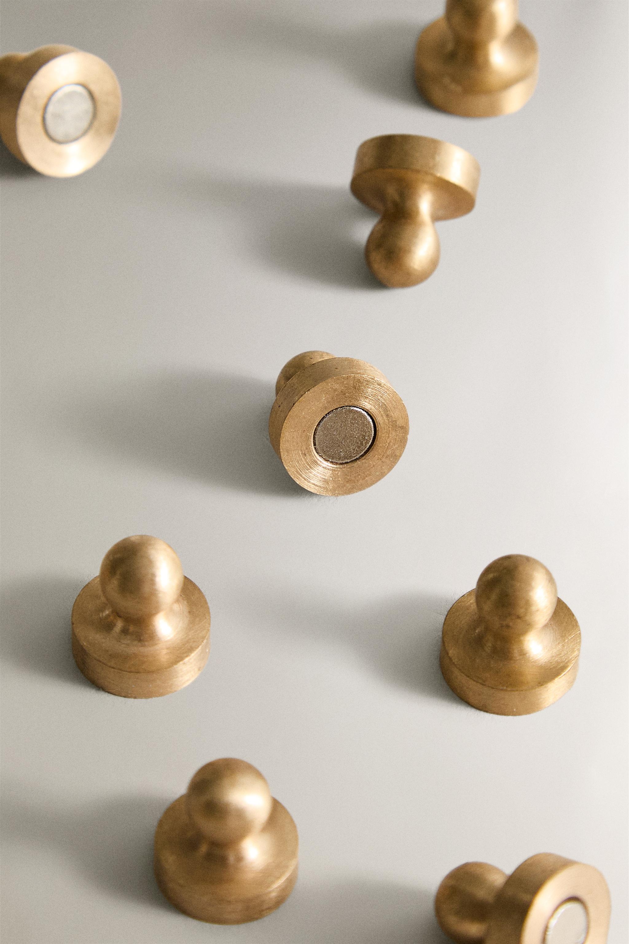 BRASS MAGNETS (SET OF 12)